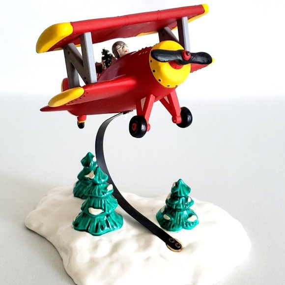 Department 56 Original Snow Village "Spirit of Snow Village" Airplane NIB - Picture 2 of 6